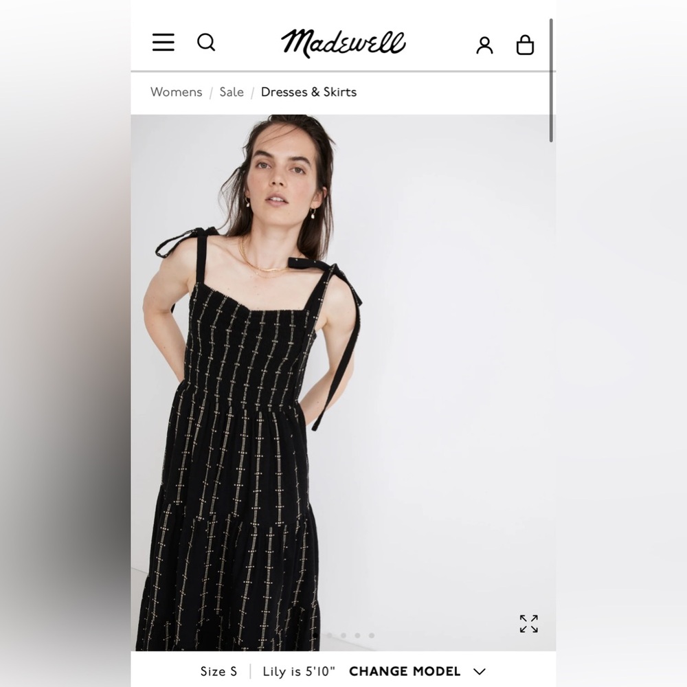 Black Madewell Maxi dress
